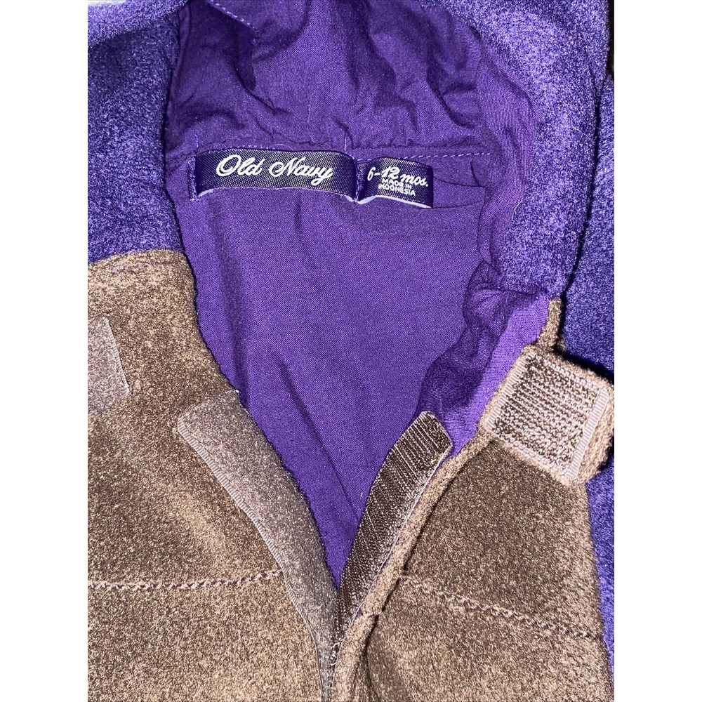 Purple Dragon Wings Halloween Costume Padded Old Navy Warm Sz 6-12 Months 2 pc - Picture 3 of 6